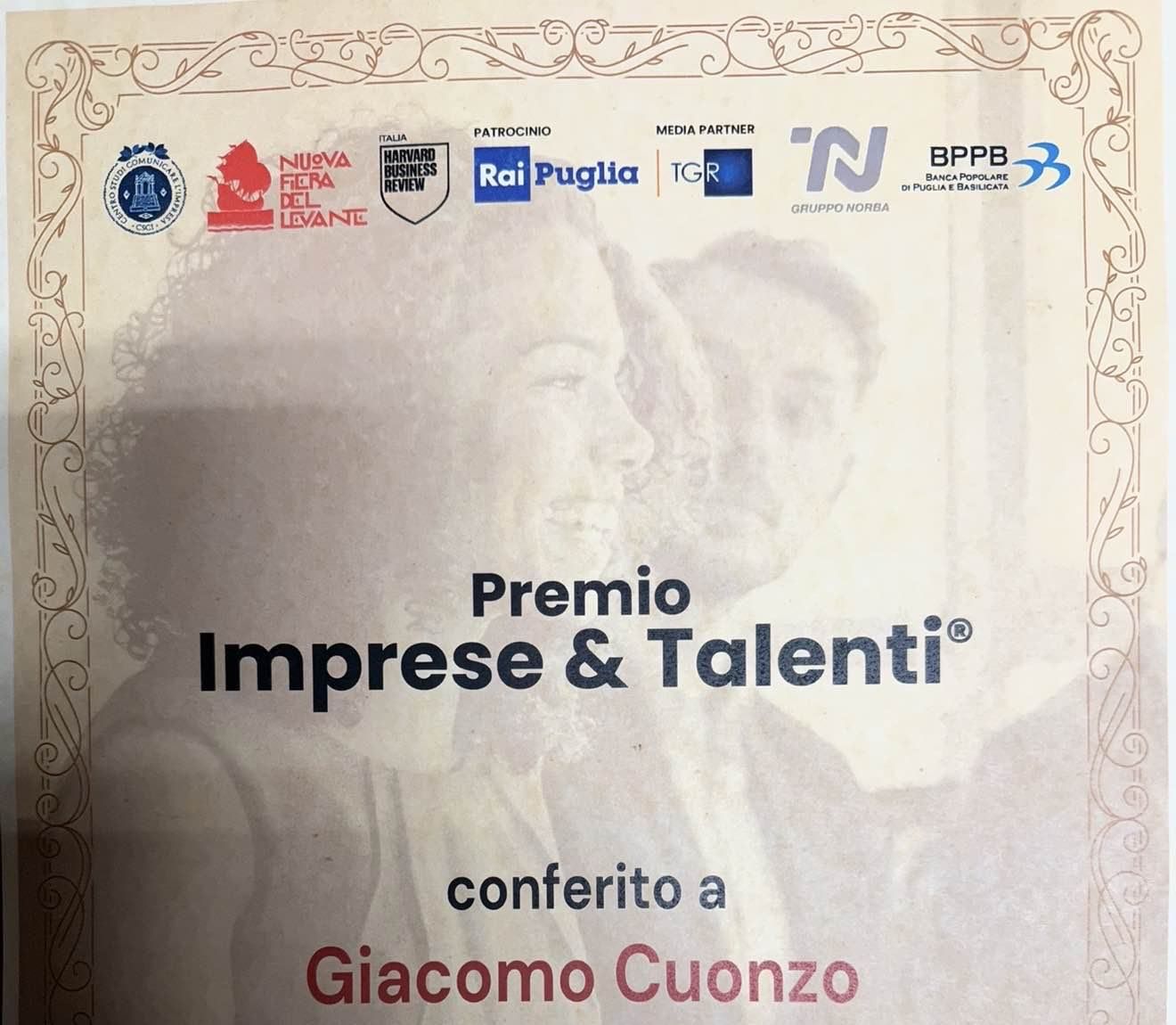جائزة Imprese & Talenti في معرض Nuova Fiera del Levante